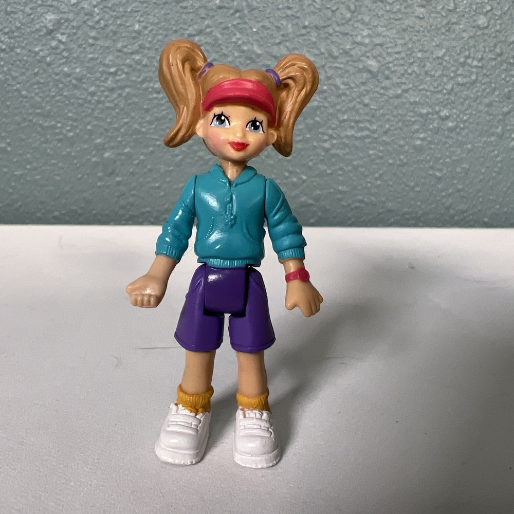 FISHER PRICE‎ GO ANYWHERE Sweet Streets SCHOOL WOMAN LADY GIRL w/ PONYTAILS Rare